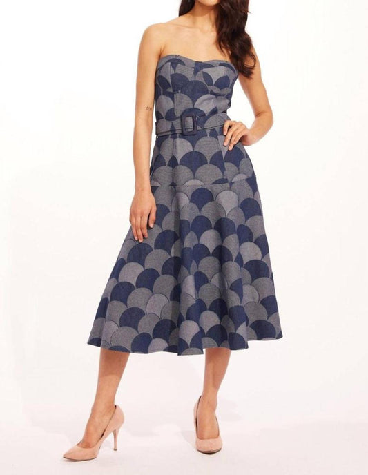 Mandoline Dress In Atomic Denim
