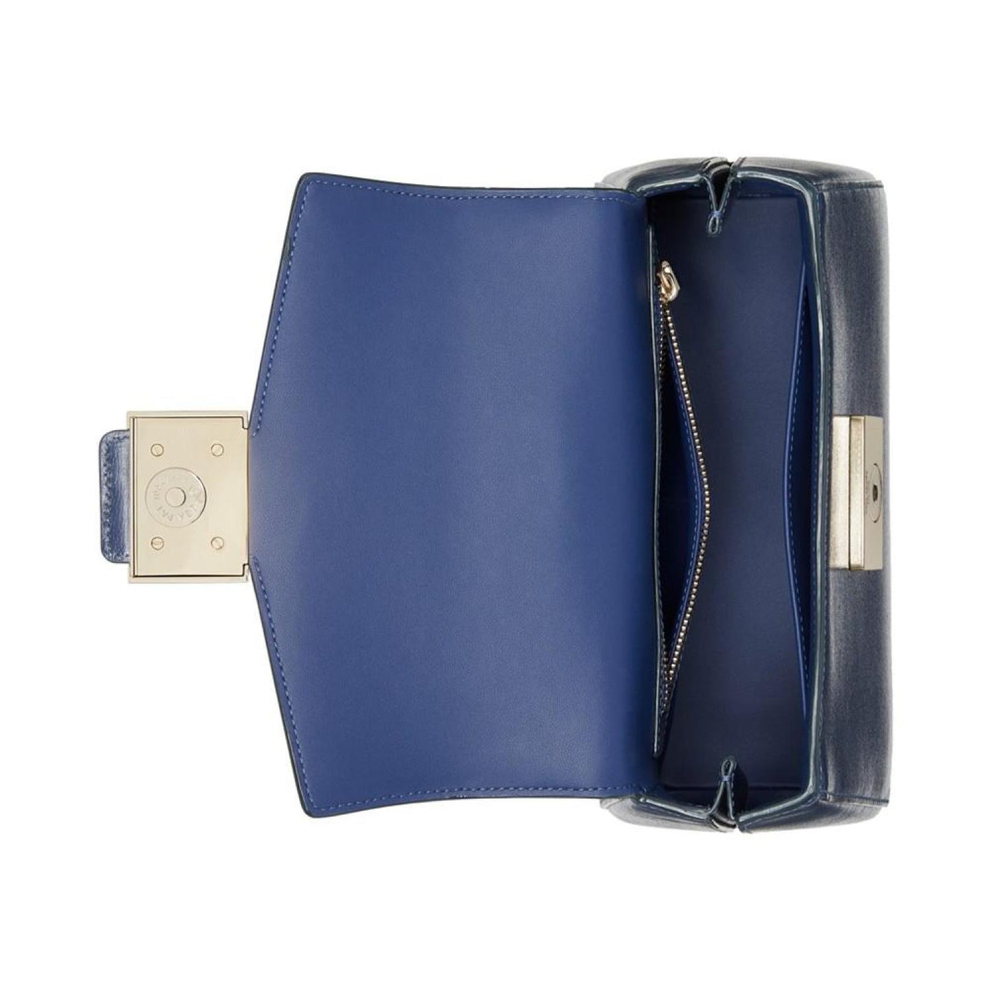 Katy Shiny Textured Leather Top Handle