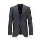 Regular-fit jacket in wool serge with AMF stitching