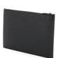 Alexander mcqueen 'mcqueen graffiti' leather flat pouch