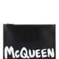 Alexander mcqueen 'mcqueen graffiti' leather flat pouch