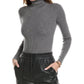 Michael Kors Collection Ribbed Turtleneck Wool-Blend Sweater