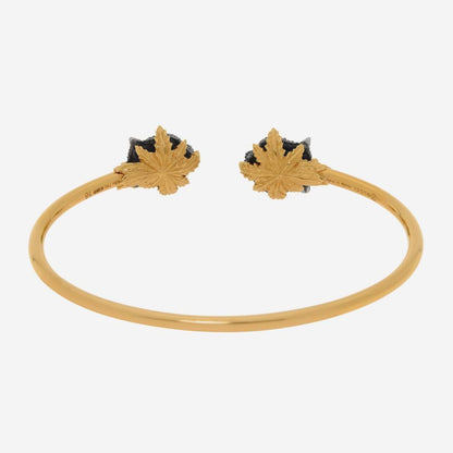 Gucci Le Marche Des Merveilles 18K Yellow Gold and Sterling Silver, Diamond 0.69ct. tw. and Mother of Pearl Cuff Bracelet YBA459246001016