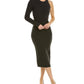Michael Kors One-Shoulder Cashmere-Blend Dress