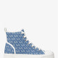 Gertie Logo Jacquard Denim High-Top Sneaker