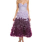 Marchesa Notte Ombre Cocktail Dress