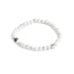 Men's Sterling Silver Signature Howlite Bead Stretch Bracelet