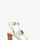 Izzy Embellished Logo and Leather Sandal