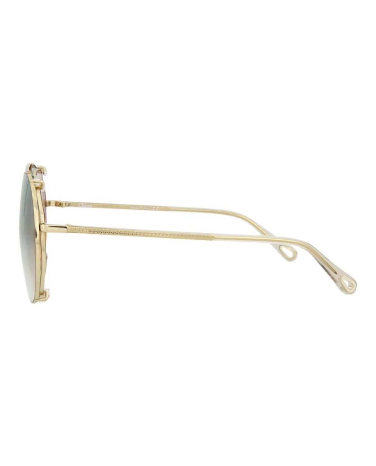 Round-Frame Metal Sunglasses