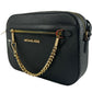MICHAEL KORS Jet Set Zi Chain   Saffiano Leather Crossbody Bag