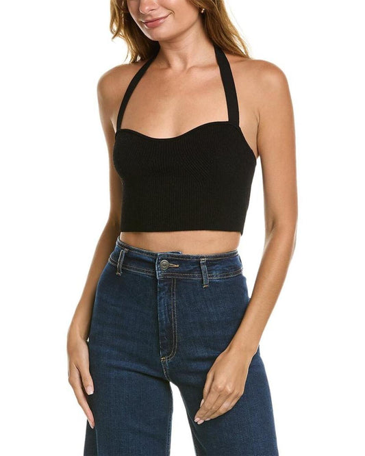 Michael Kors Crepe Halter Top