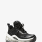 Olympia Extreme Logo Jacquard and Leather Trainer