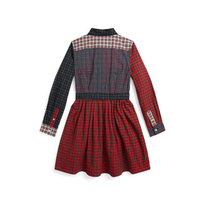 Plaid Cotton Fun Shirtdress (Big Kids)