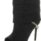 Adilee2 Womens Faux Suede Slouchy Ankle Boots