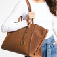 Avril Extra-Large Leather Top-Zip Tote Bag