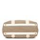 Studded Handle Jacquard Open Tote