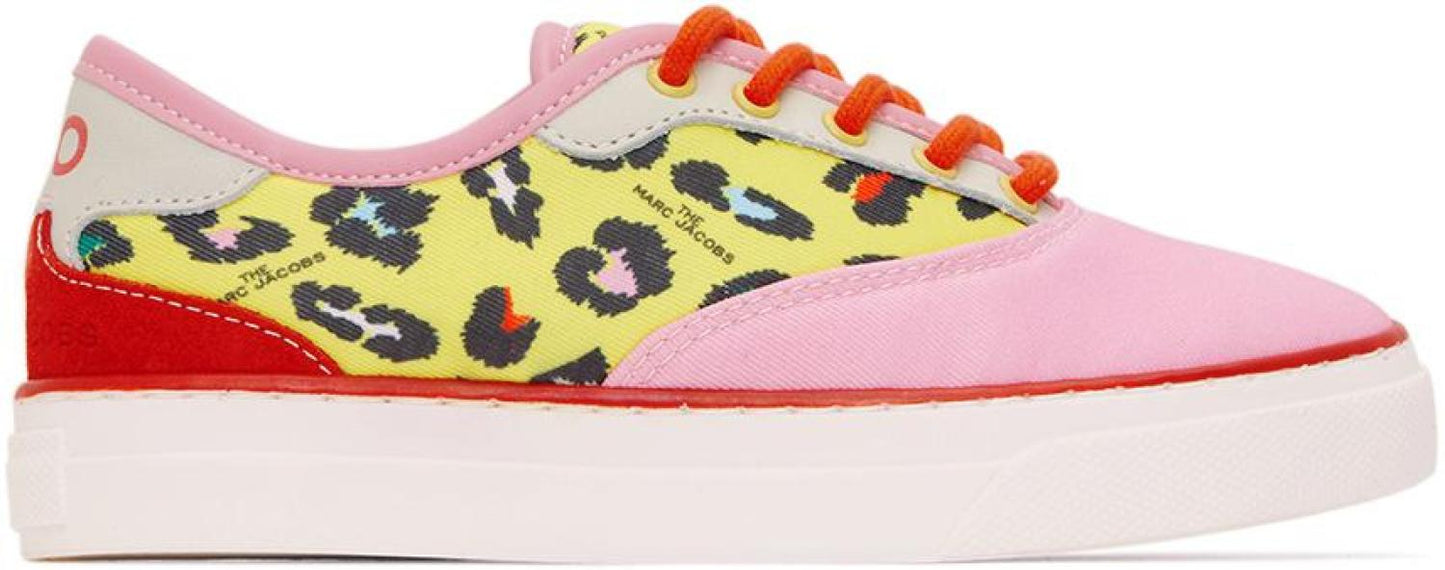 Kids Pink & Yellow Hawaii Sneakers
