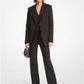 Rhinestud Stretch Crepe Blazer