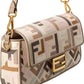 FENDI Baguette Canvas Shoulder Bag