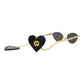 Cat Eye-Frame Metal Sunglasses