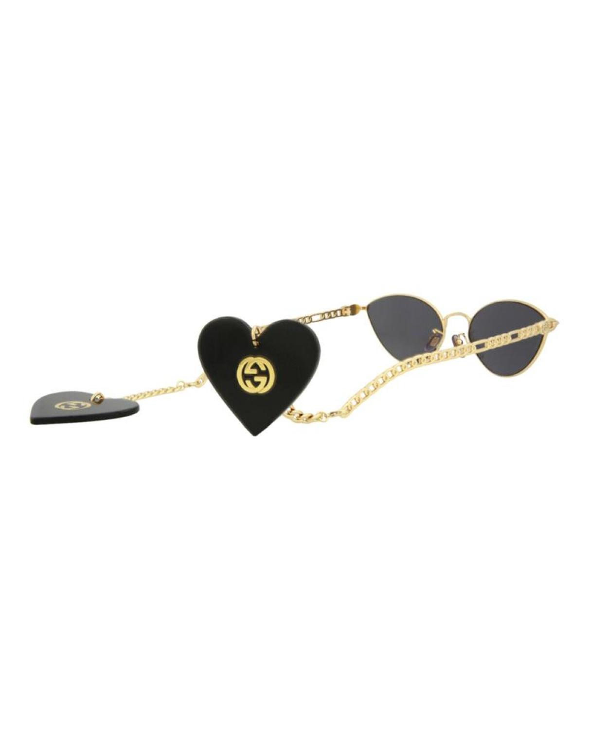 Cat Eye-Frame Metal Sunglasses