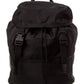 Saint Laurent Leather-Trim Backpack