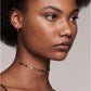Precious Metal-Plated Sterling Silver Mercer Link Mini Hoops