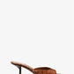 Anita Crocodile Embossed Leather Sandal