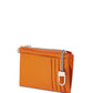 The Leather Top Zip Wristlet