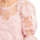 Lace Floral Blouse In Pink