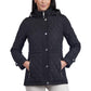 Women's Petite Quilted Hooded Anorak Coat