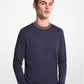Logo Tape Cotton Crewneck Sweatshirt