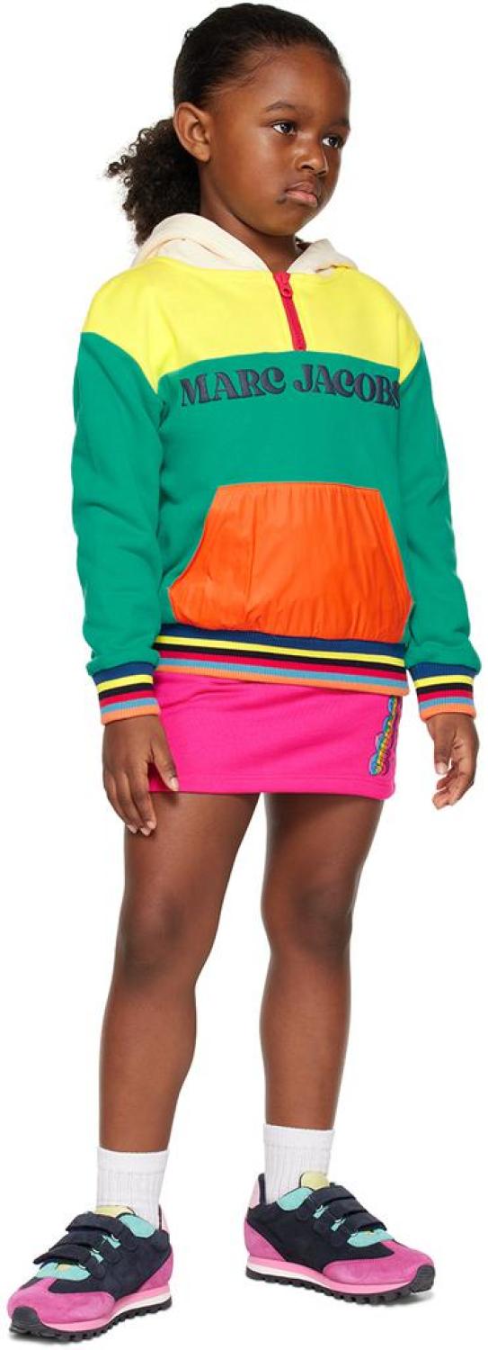 Kids Pink Printed Skirt