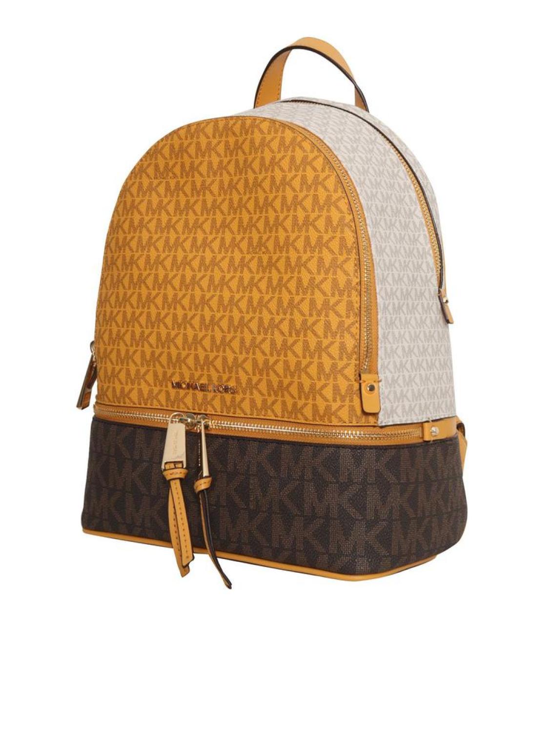 Michael Michael Kors Rhea Logo Plaque Zip-Up Backpack