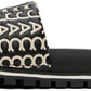 Black & White 'The Monogram Slide' Sandals