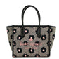 Kate Spade Ella Herringbone Floral Small Canvas Printed Crossbody Tote Women's Handbag