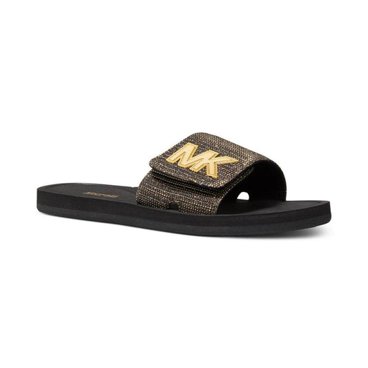 Women's MK Logo Pool Slide Sandals