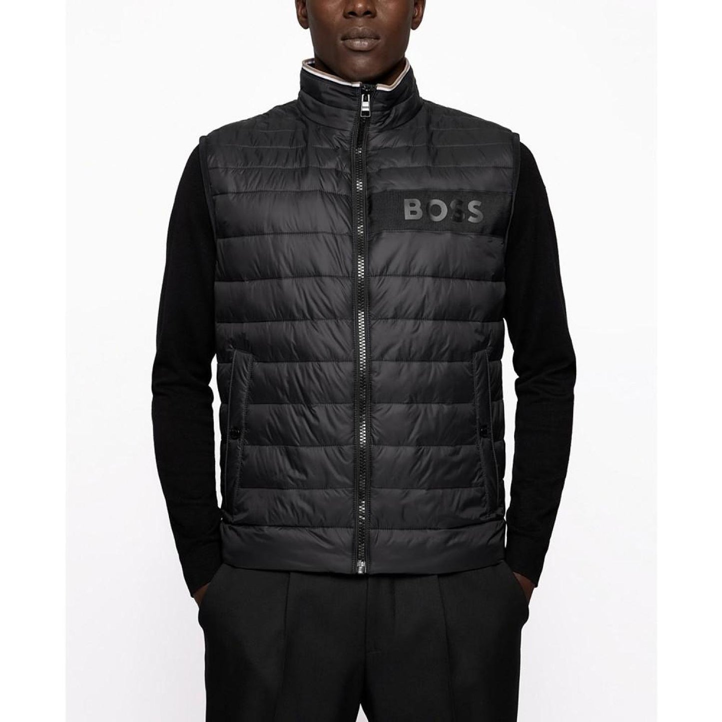 BOSS Men's Water-Repellent Padded Gilet