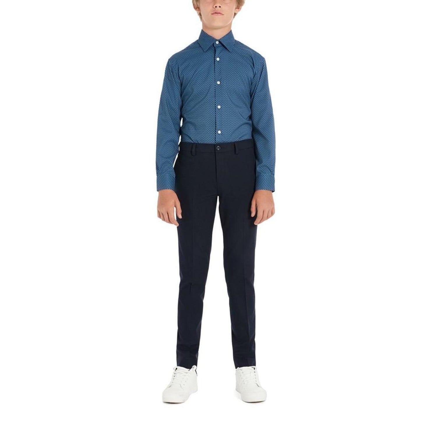 Big Boys Classic Fit Button Up Dress Shirt
