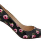 Prada Leather Floral Heels Stilettos Women's Pumps