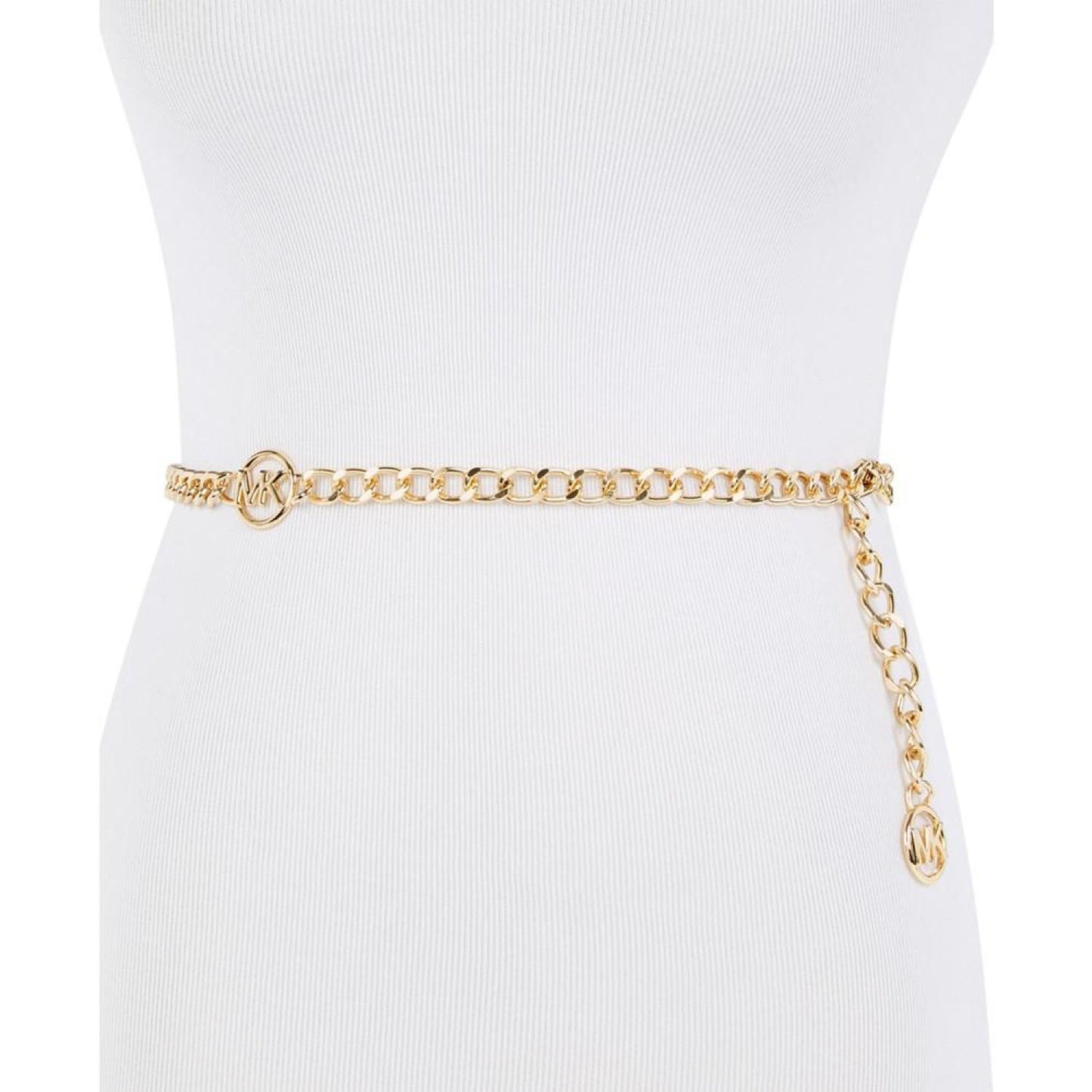 Women's MK Logo Metal Chain Belt