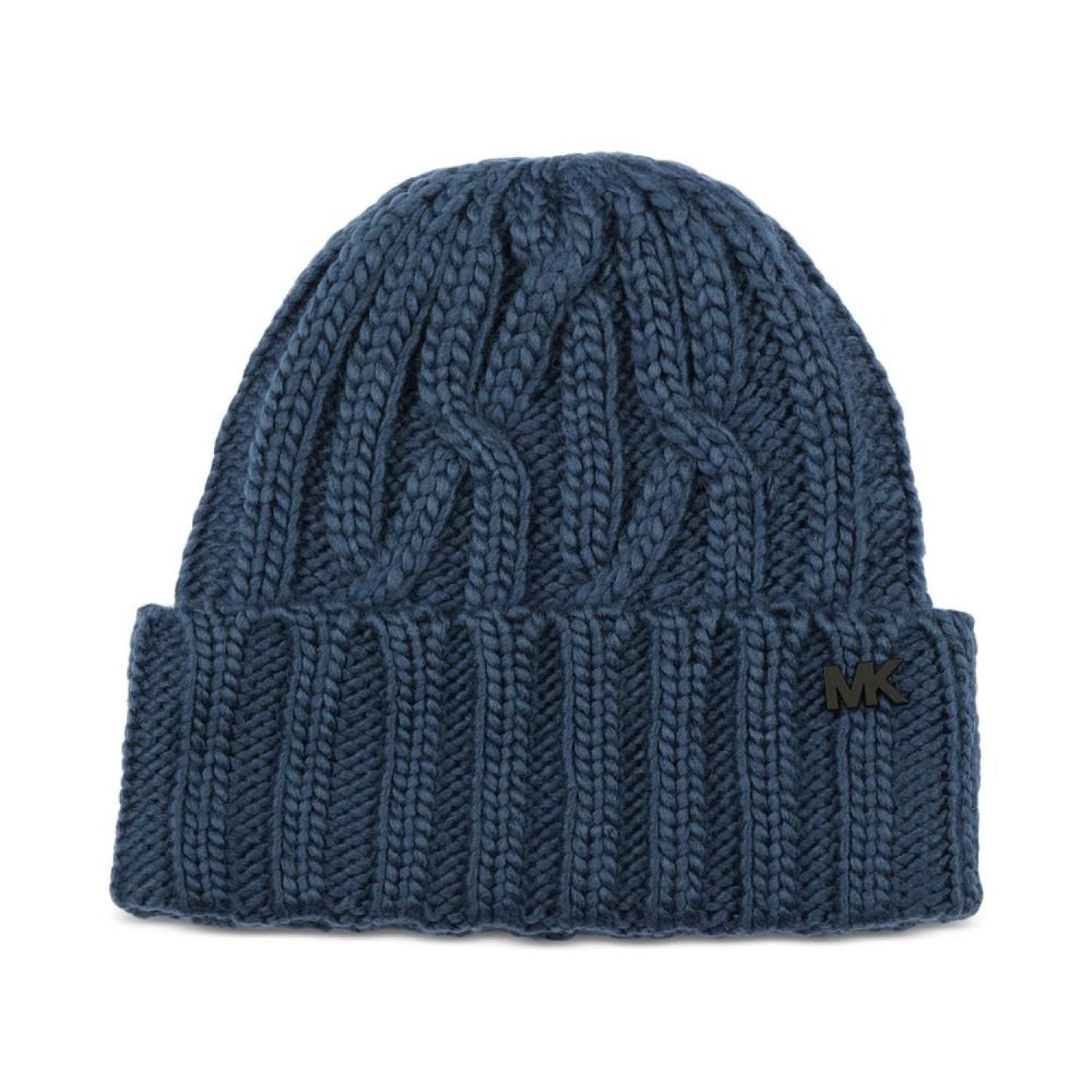 Men's Plaited Cable-Knit Cuffed Hat