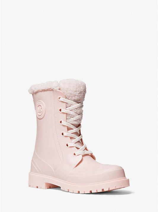 Montaigne Faux Shearling-Lined PVC Rain Boot