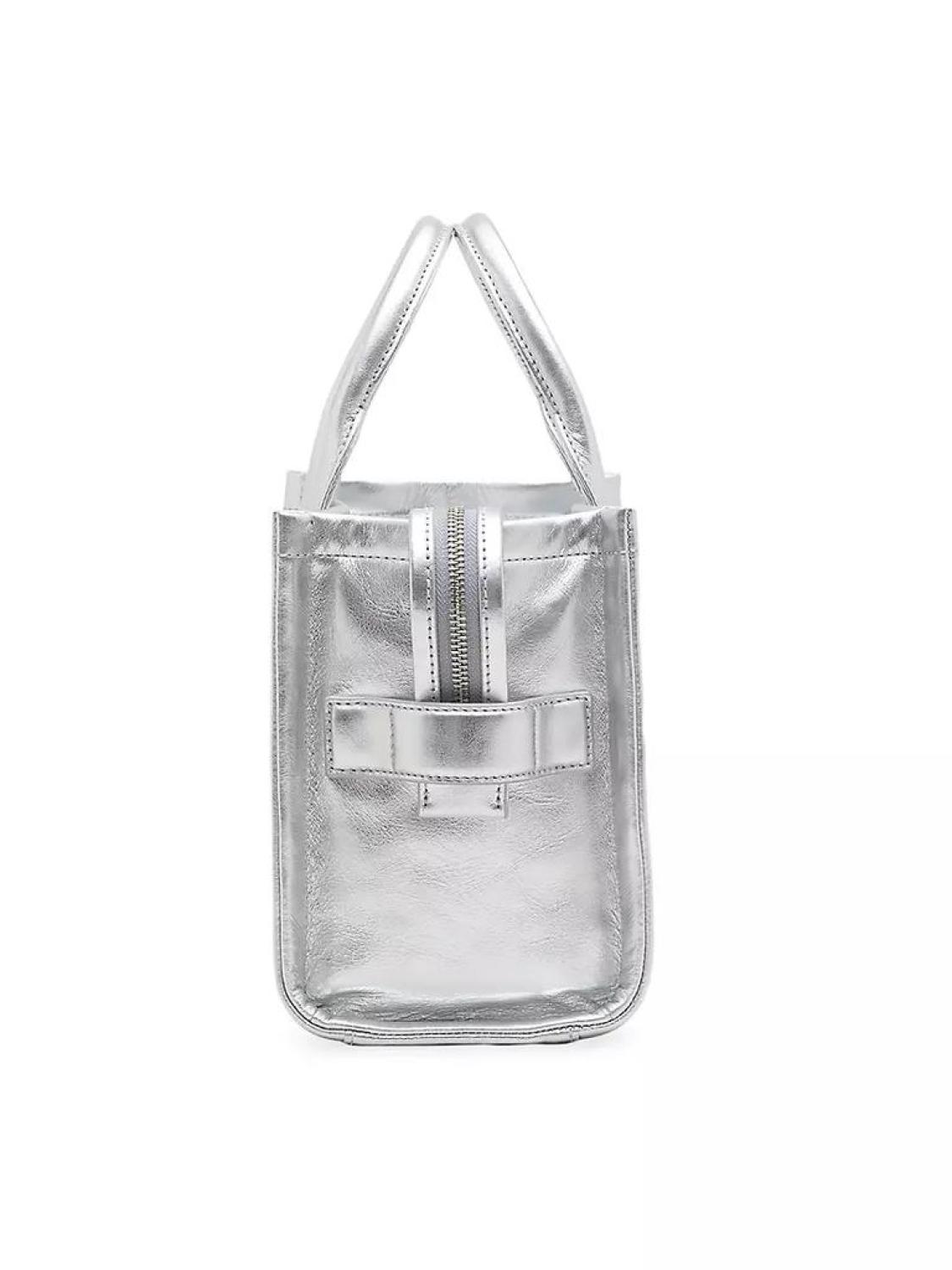 The Mini Metallic Leather Tote Bag