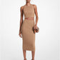 Ribbed Merino Wool Blend Pencil Skirt