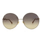 Round-Frame Metal Sunglasses