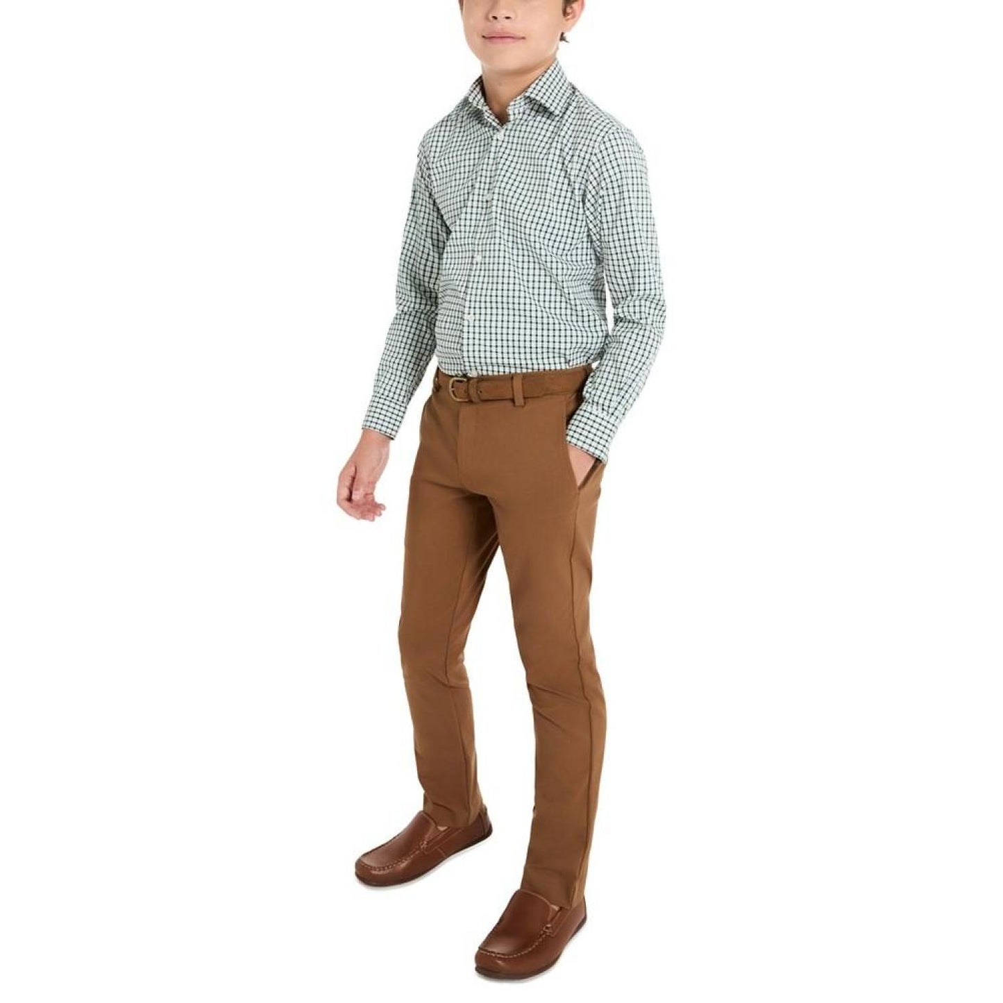 Big Boys Classic Fit Button Up Dress Shirt