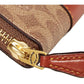 Color Block Coated Canvas Signature Slim Accordion Zip