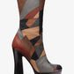Emmy Patchwork Leather Platform Boot