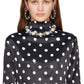 Silver & White 'The Pearl Dot Statement' Necklace